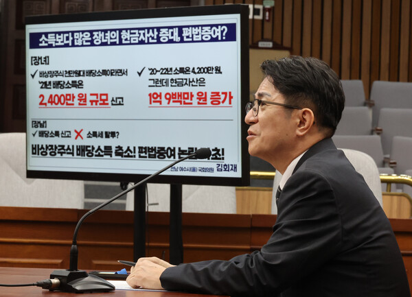 이균용 대법원장 후보자가 20일 국회에서 열린 인사청문회에서 재산 관련 의원의 질의에 답하고 있다. (사진=연합뉴스)