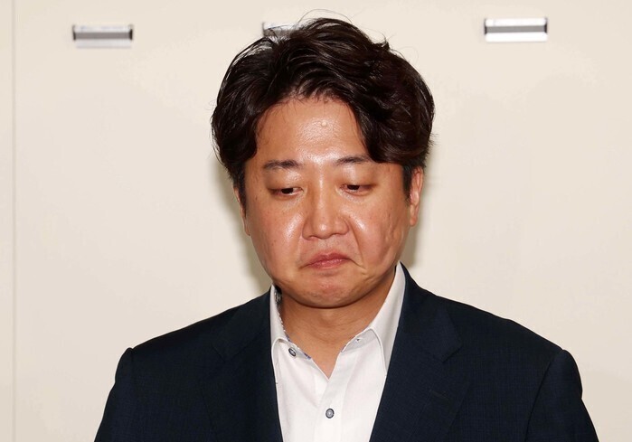 국민의힘 전 대표였던 이준석 씨.