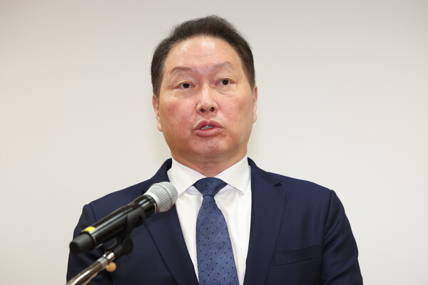 항소심 관련 입장 밝히는 최태원 회장 [사진제공=연합뉴스]