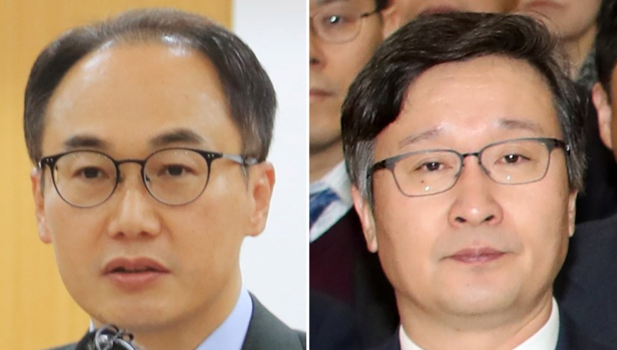 (좌측부터)이원석 검찰총장과 송경호 전 서울중앙지검장(현 부산고검장).