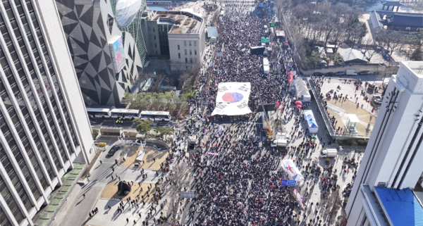대한민국바로세우기국민운동본부가 주도하는 ‘광화문 국민혁명대회’ 풍경 [대국본]