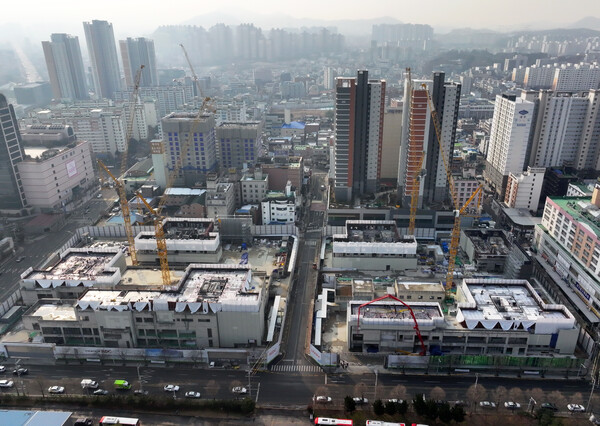 재시공 중인 광주 서구 화정아이파크 공사장 [사진제공=연합뉴스]