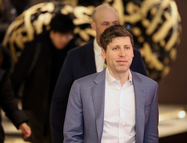 샘 올트먼 오픈 AI CEO가 4일 방한해 정신아 카카오 대표와 최태원 SK 그룹회장, 삼성 경영진을 만났다. [사진제공=연합뉴스]