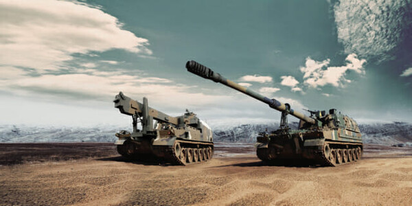 한화에어로스페이스의 K10 탄약운반장갑차와 K9 자주포