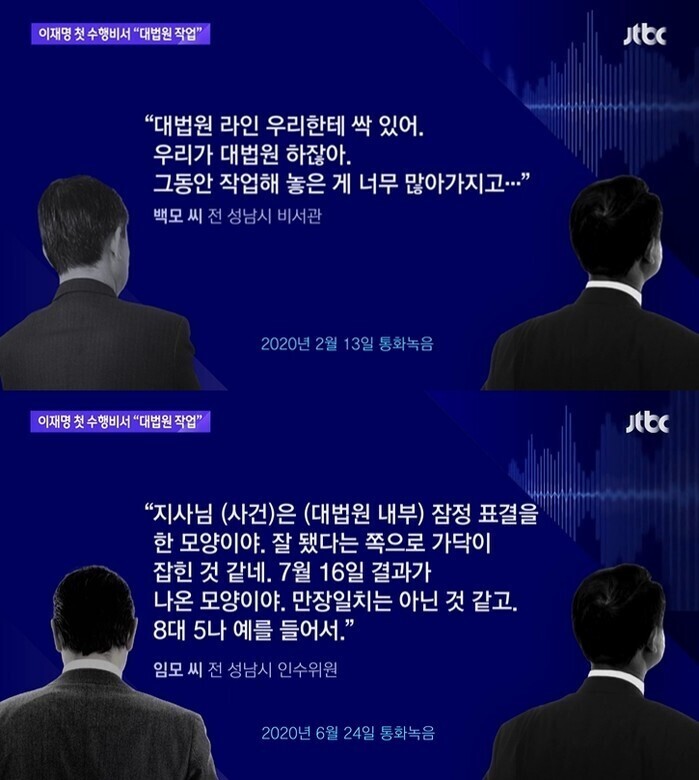2022년 3월 7일자 JTBC 보도 캡처 화면.