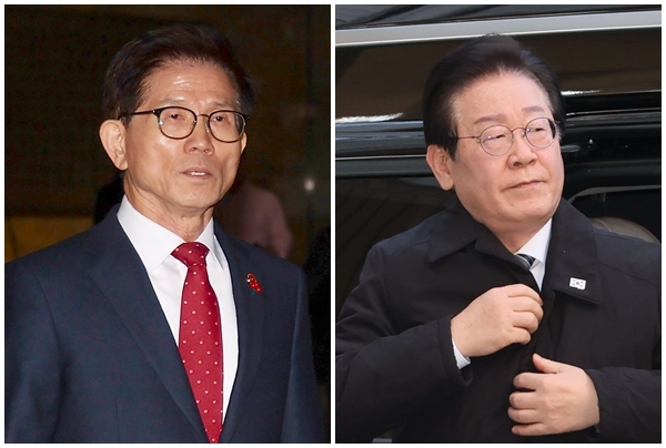 김문수 전 고용노동부 장관(왼쪽)과 이재명 더불어민주당 대표(오른쪽)