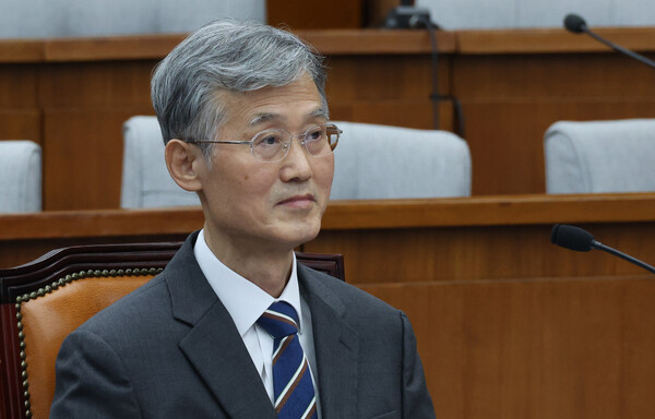  조희대 대법원장 후보자가 국회에서 열린 인사청문회에 출석해 있다 [사진=연합뉴스]