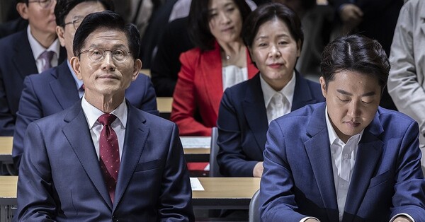 김문수 국민의힘 대선후보와 이준석 개혁신당 대선후보 @연합뉴스