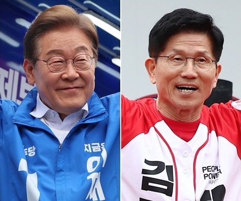 이재명 후보와 김문수 후보 ＠연합뉴스
