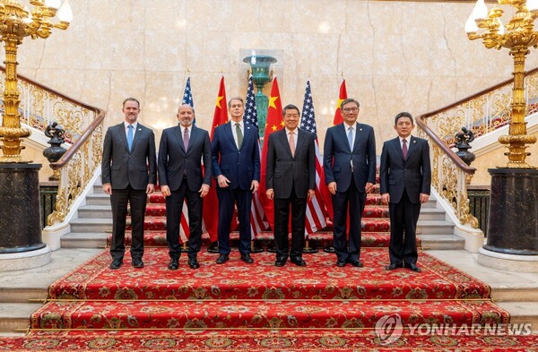 런던에서 무역협상한 미중 대표단 ＠연합뉴스