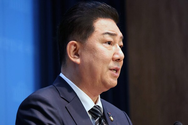 더불어민주당 김병기 의원이 지난 5일 서울 여의도 국회 소통관에서 원내대표 출마를 선언하고 있다. 2025.6.5. /사진 = 연합뉴스