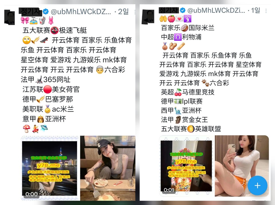 중국 공산당 추정 사이버 테러, 한국인 X(구. 트위터) 계정 점령 및 조작 성행... 정부의 적극적 대응 필요