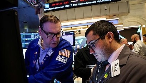 ▲뉴욕증권거래소의 트레이더 [뉴욕 로이터=연합뉴스]