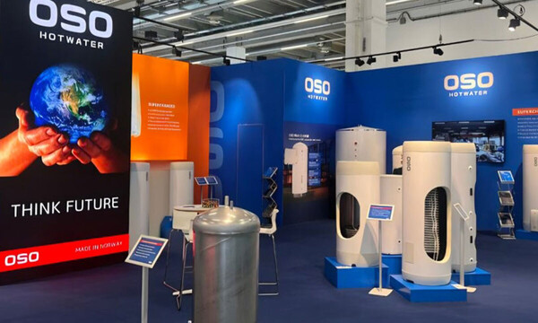올해 초 독일 프랑크푸르트에서 열린 세계 최대 규모 냉난방공조 전시회 'ISH 25'에 참가한 OSO 부스 [사진=LG전자]