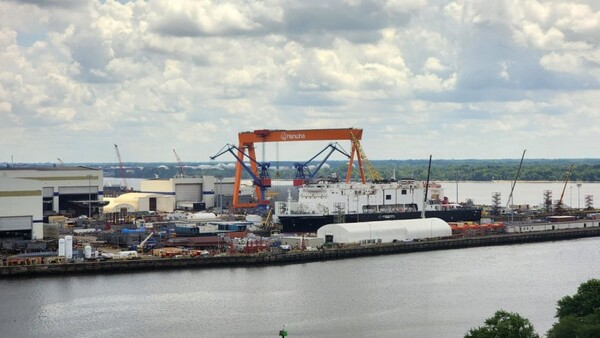 한화필리십야드가 인수한 미국 필라델피아 조선소 전경 [사진=한화필리십야드]