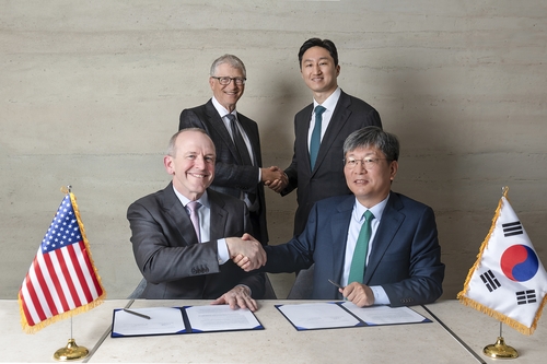 지난 3월 빌게이츠 만난 정기선 수석부회장 [HD현대]