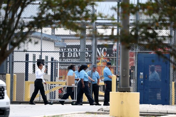 미국 포크스턴 이민세관단속국 구금시설.