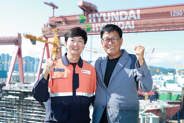 조선업계 최초 ‘부자(父子) 명장’ HD현대중공업 고민철 기사, 고윤열 씨(퇴직사우)
