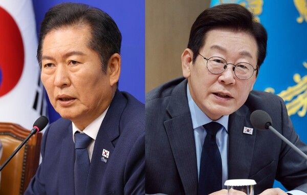 이재명 대통령(오른쪽)과 정청래 더불어민주당 대표. /사진 = 연합뉴스