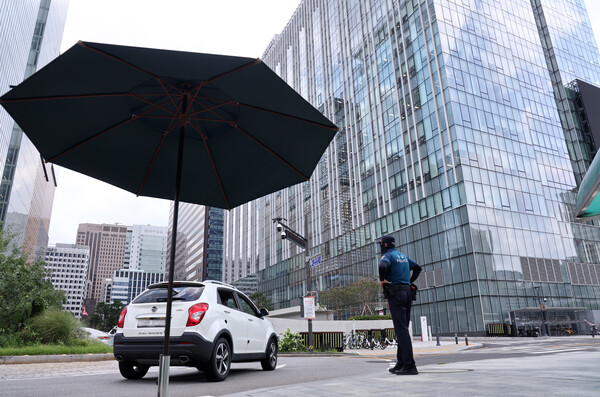 민중기 특검팀이 위치한 서울 KT광화문빌딩 인근 모습 [연합뉴스]