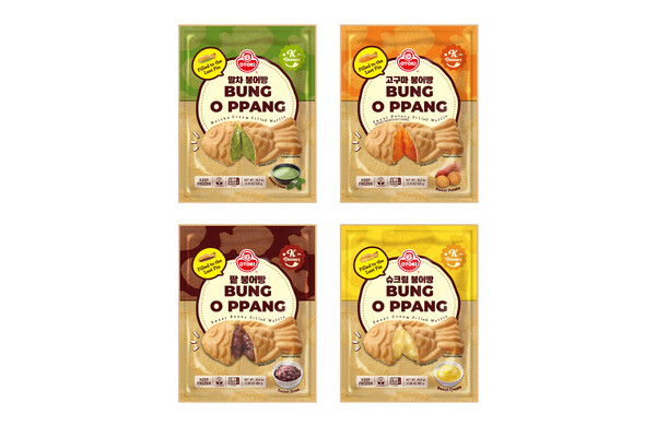 오뚜기 미국 수출용 붕어빵 4종(말차·고구마·팥·슈크림) 시뮬컷 [사진=오뚜기]