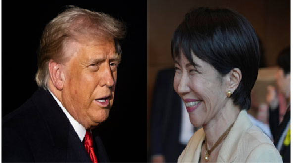 도널드 트럼프 미국 대통령과 다카이치 사나에 일본 총리(AP연합뉴스)