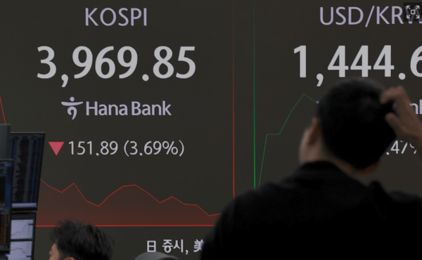 5일 오전 코스피 4000선이 붕괴됐다. (사진=연합뉴스)