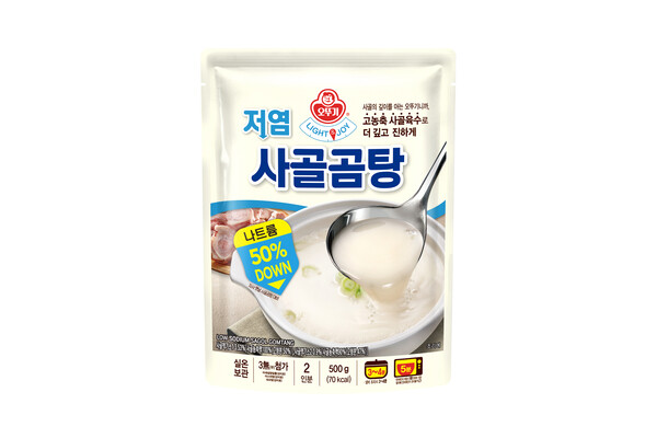 오뚜기 라이트앤조이 저염 사골곰탕 시뮬컷 [사진=오뚜기]