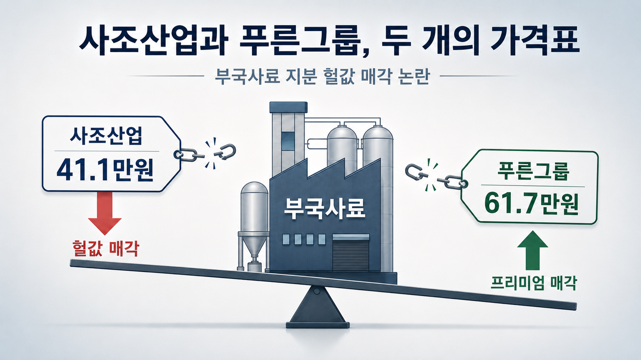 [집중분석] 사조사업과 푸른그룹, 두 개의 가격표...부국사료 지분 헐값... - 뉴스 썸네일 이미지