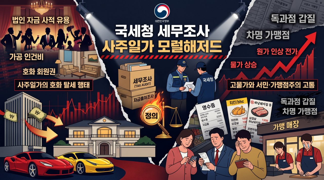 [집중분석] 회삿돈은 사주 '쌈짓돈', 가격 부담은 소비자 몫...국세청 '메... - 뉴스 썸네일 이미지