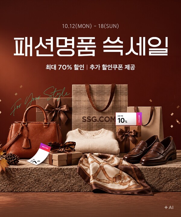 SSG닷컴, '패션명품 쓱세일' 개최…"겨울옷 미리 준비하세요"